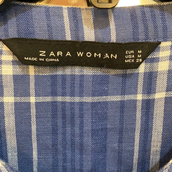 ZARA | Checked Tunic Dress - Picture 6 of 7